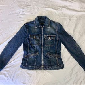 Lauren Jeans Co. - Distressed denim jacket Sz S
